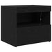 Dulap de noapte cu sertar 2 pcs Stejar Negru 50 x 40 x 45 cm - WALTI WALTI