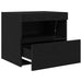 Dulap de noapte cu sertar 2 pcs Stejar Negru 50 x 40 x 45 cm - WALTI WALTI