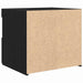 Dulap de noapte cu sertar 2 pcs Stejar Negru 50 x 40 x 45 cm - WALTI WALTI