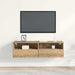 Dulap TV de perete Pe perete stejar artizanal 100 x 30 x 30 cm - WALTI WALTI