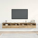 Dulap TV de perete 2 pcs stejar artizanal 100 x 30 x 30 cm - WALTI WALTI