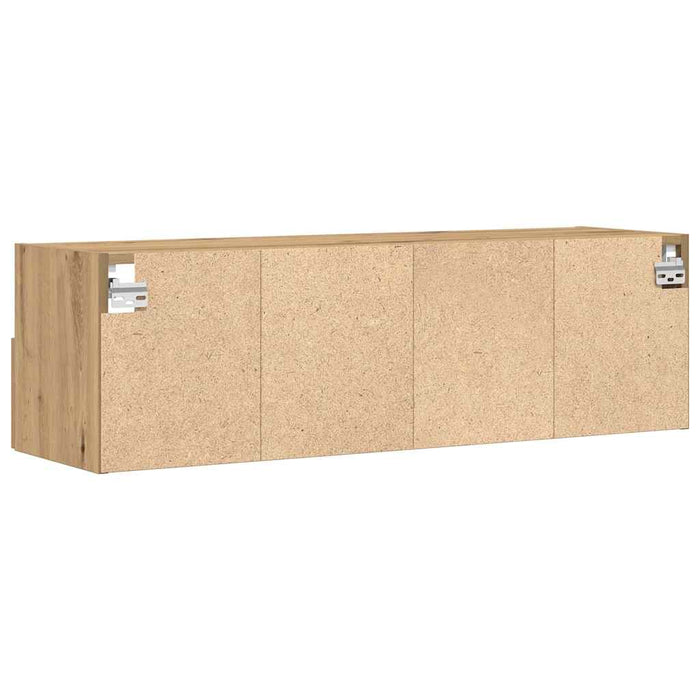 Dulap TV de perete 2 pcs stejar artizanal 100 x 30 x 30 cm - WALTI WALTI