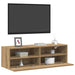 Dulap TV de perete 2 pcs stejar artizanal 100 x 30 x 30 cm - WALTI WALTI