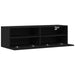 Dulap TV de perete Stejar Negru 100 x 30 x 30 cm Lemn compozit - WALTI WALTI