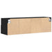 Dulap TV de perete Stejar Negru 100 x 30 x 30 cm Lemn compozit - WALTI WALTI