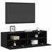 Dulap TV de perete Stejar Negru 100 x 30 x 30 cm Lemn compozit - WALTI WALTI