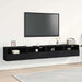 Dulap TV de perete 2 pcs Stejar negru 100 x 30 x 30 cm - WALTI WALTI