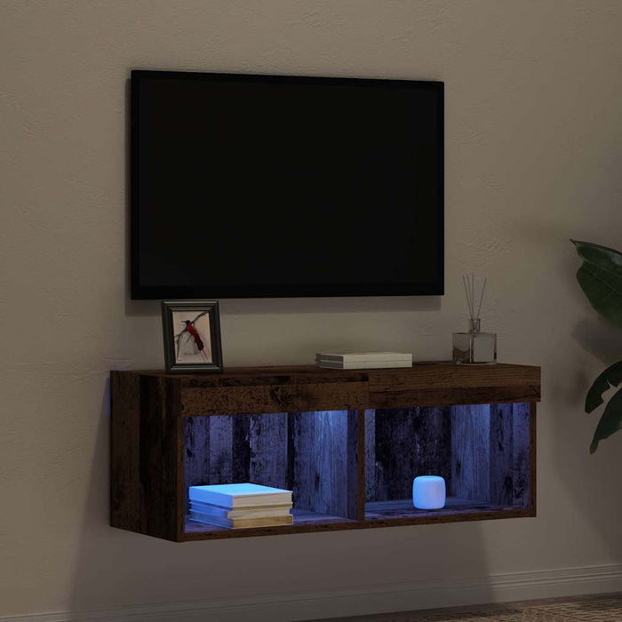 Set comodă TV Lemn vechi 80 x 30 x 30 cm Lemn compozit - WALTI WALTI