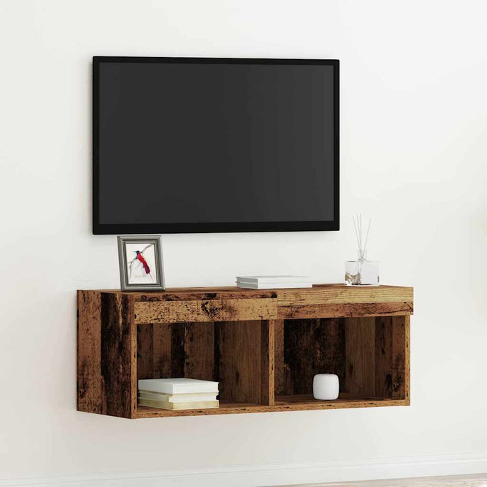 Set comodă TV Lemn vechi 80 x 30 x 30 cm Lemn compozit - WALTI WALTI