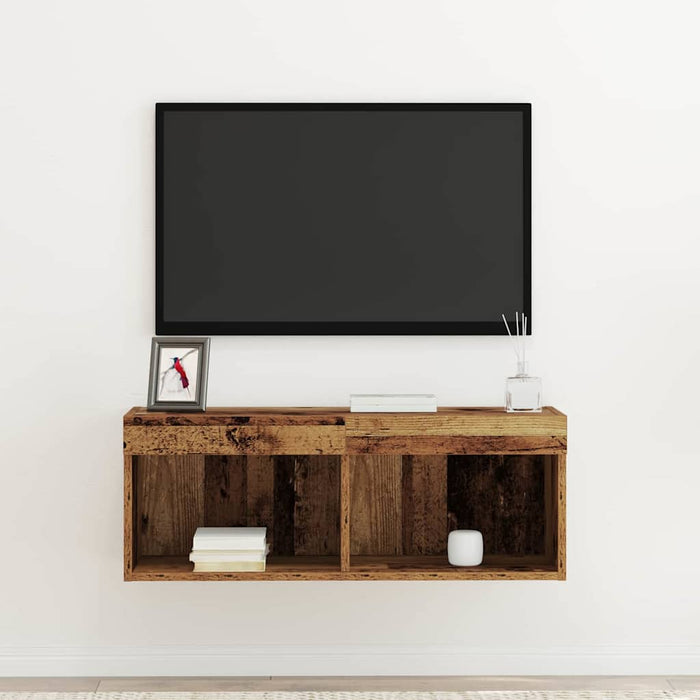 Set comodă TV Lemn vechi 80 x 30 x 30 cm Lemn compozit - WALTI WALTI
