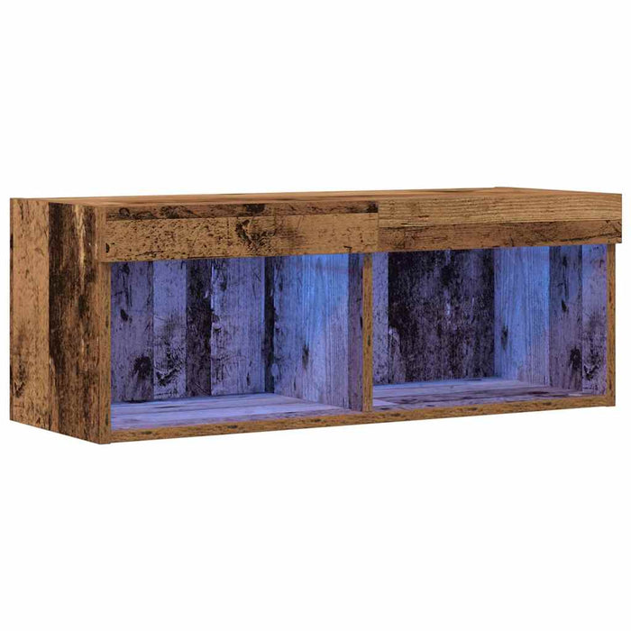 Set comodă TV Lemn vechi 80 x 30 x 30 cm Lemn compozit - WALTI WALTI