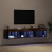 Set comodă TV 2 pcs Lemn vechi 80 x 30 x 30 cm Lemn compozit - WALTI WALTI