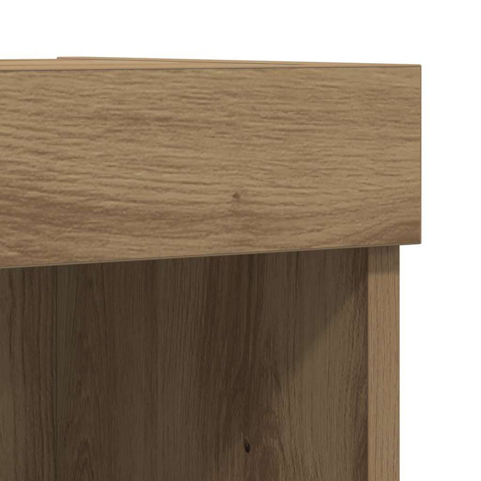 Set comodă TV Pe perete 2 pcs Stejar Artizanal 80 x 30 x 30 cm - WALTI WALTI