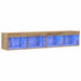Set comodă TV Pe perete 2 pcs Stejar Artizanal 80 x 30 x 30 cm - WALTI WALTI