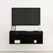 Set comodă TV Stejar Negru 80 x 30 x 30 cm Lemn compozit - WALTI WALTI