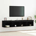 Set comodă TV 2 pcs Stejar negru 80 x 30 x 30 cm Lemn compozit - WALTI WALTI