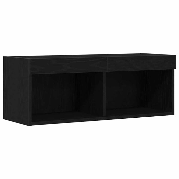 Set comodă TV 2 pcs Stejar negru 80 x 30 x 30 cm Lemn compozit - WALTI WALTI