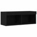 Set comodă TV 2 pcs Stejar negru 80 x 30 x 30 cm Lemn compozit - WALTI WALTI