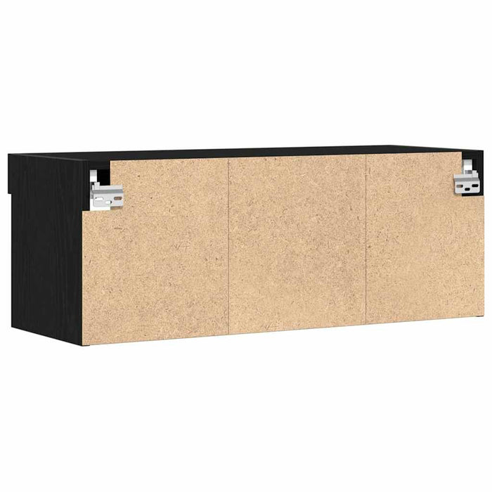 Set comodă TV 2 pcs Stejar negru 80 x 30 x 30 cm Lemn compozit - WALTI WALTI