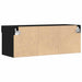 Set comodă TV 2 pcs Stejar negru 80 x 30 x 30 cm Lemn compozit - WALTI WALTI