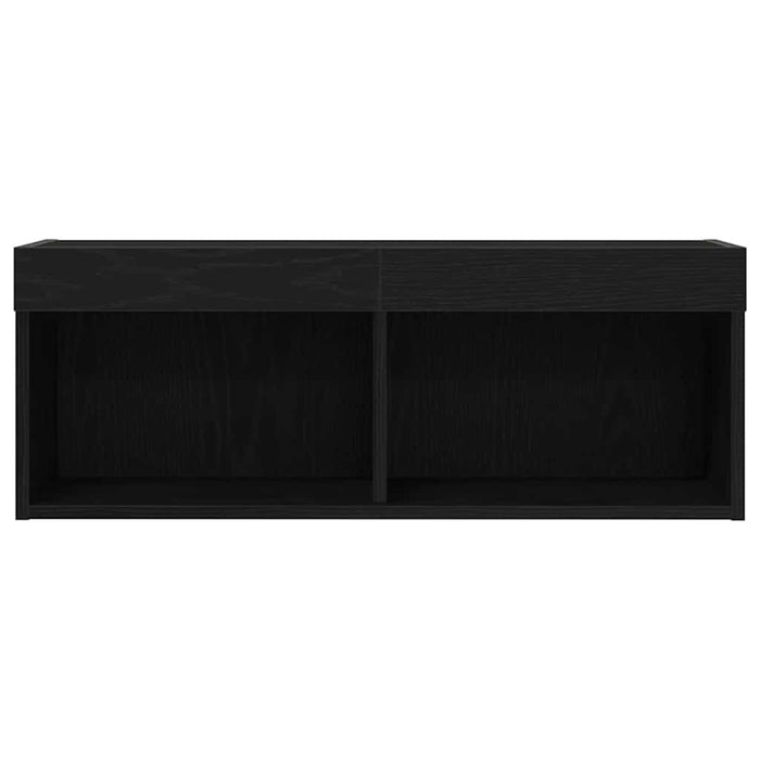 Set comodă TV 2 pcs Stejar negru 80 x 30 x 30 cm Lemn compozit - WALTI WALTI