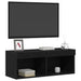 Set comodă TV 2 pcs Stejar negru 80 x 30 x 30 cm Lemn compozit - WALTI WALTI