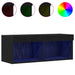 Set comodă TV 2 pcs Stejar negru 80 x 30 x 30 cm Lemn compozit - WALTI WALTI