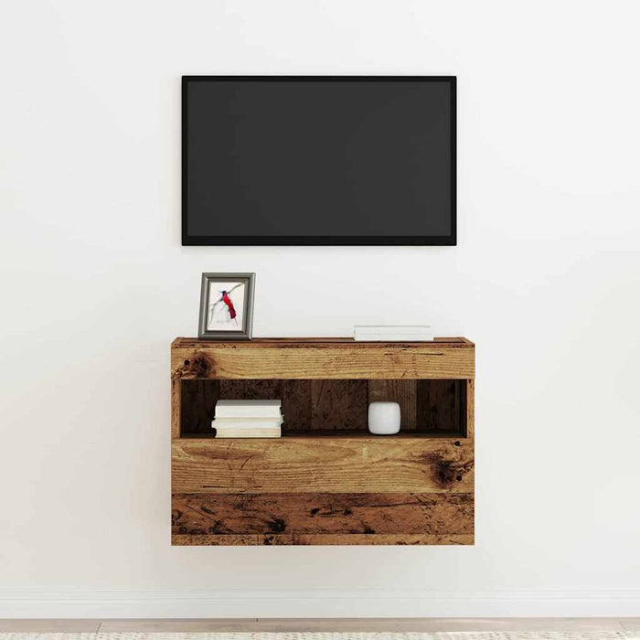 Dulap TV de perete Lemn vechi 60 x 30 x 40 cm Lemn compozit - WALTI WALTI