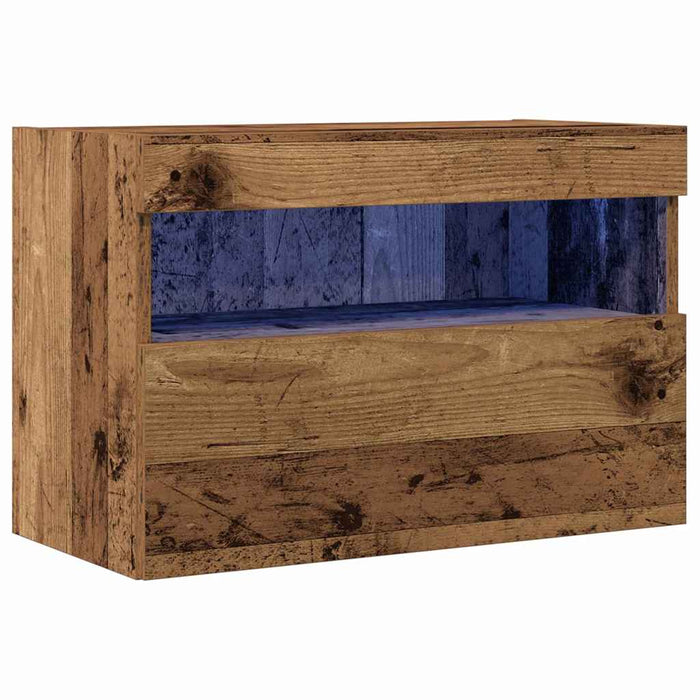 Dulap TV de perete Lemn vechi 60 x 30 x 40 cm Lemn compozit - WALTI WALTI