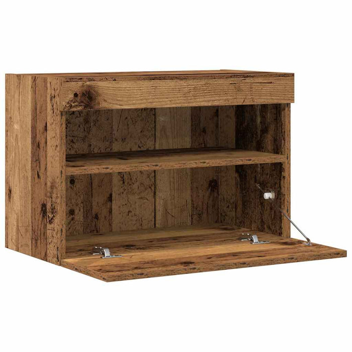 Dulap TV de perete Lemn vechi 60 x 30 x 40 cm Lemn compozit - WALTI WALTI