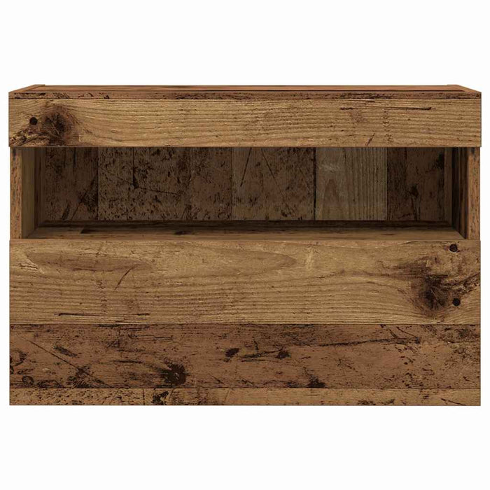Dulap TV de perete Lemn vechi 60 x 30 x 40 cm Lemn compozit - WALTI WALTI