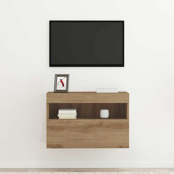 Dulap TV de perete Pe perete stejar artizanal 60 x 30 x 40 cm - WALTI WALTI