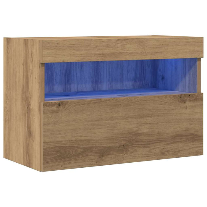 Dulap TV de perete Pe perete stejar artizanal 60 x 30 x 40 cm - WALTI WALTI