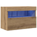 Dulap TV de perete Pe perete stejar artizanal 60 x 30 x 40 cm - WALTI WALTI