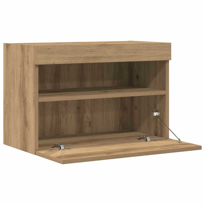 Dulap TV de perete Pe perete stejar artizanal 60 x 30 x 40 cm - WALTI WALTI