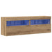 Dulap TV de perete 2 pcs stejar artizanal 60 x 30 x 40 cm - WALTI WALTI