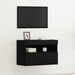 Dulap TV de perete Stejar negru 60 x 30 x 40 cm Lemn compozit - WALTI WALTI