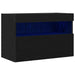 Dulap TV de perete Stejar negru 60 x 30 x 40 cm Lemn compozit - WALTI WALTI