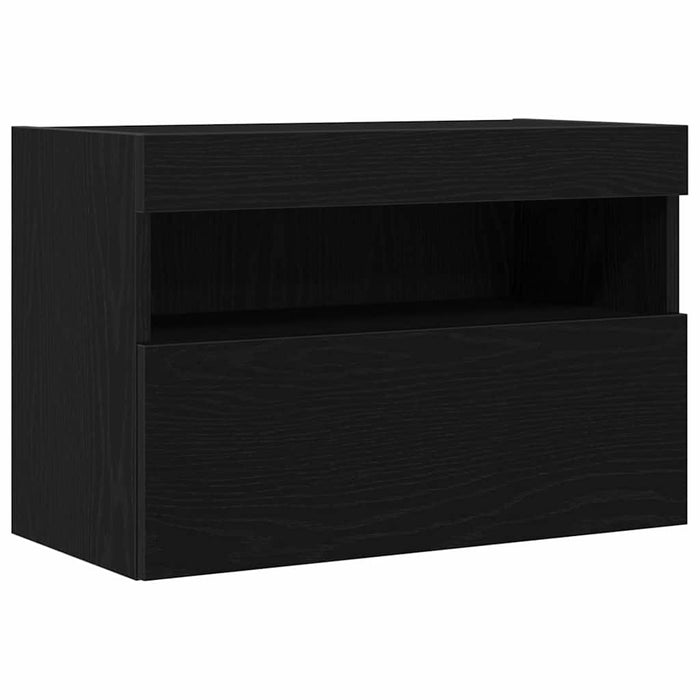 Dulap TV de perete Stejar negru 60 x 30 x 40 cm Lemn compozit - WALTI WALTI