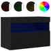 Dulap TV de perete Stejar negru 60 x 30 x 40 cm Lemn compozit - WALTI WALTI