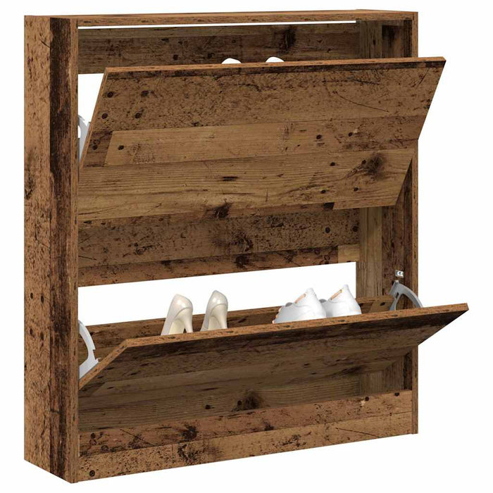 Dulap pentru Încălțăminte cu ușă Lemn vechi 80 x 21 x 87.5 cm - WALTI WALTI
