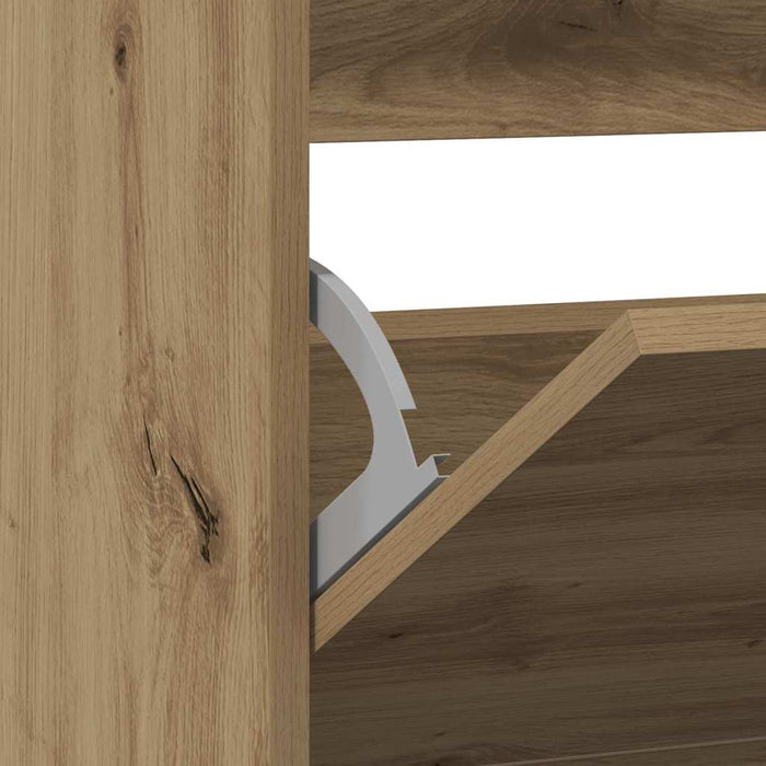 Dulap pentru Încălțăminte Stejar afumat 80 x 21 x 87.5 cm - WALTI WALTI