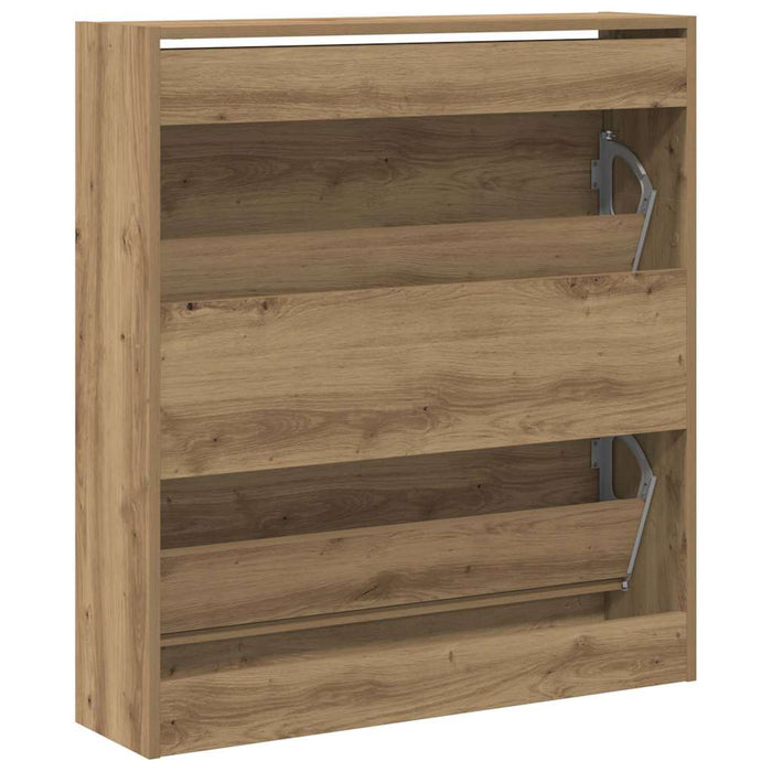 Dulap pentru Încălțăminte Stejar afumat 80 x 21 x 87.5 cm - WALTI WALTI