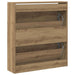 Dulap pentru Încălțăminte Stejar afumat 80 x 21 x 87.5 cm - WALTI WALTI