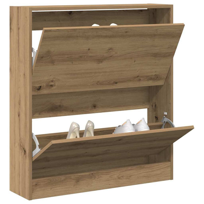 Dulap pentru Încălțăminte Stejar afumat 80 x 21 x 87.5 cm - WALTI WALTI