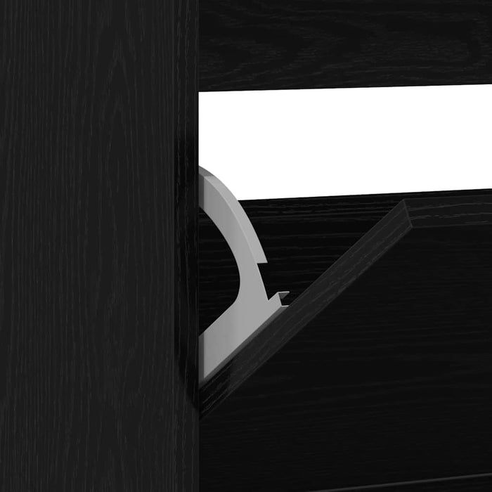 Dulap pentru Încălțăminte cu ușă Stejar negru 80 x 21 x 87.5 cm - WALTI WALTI