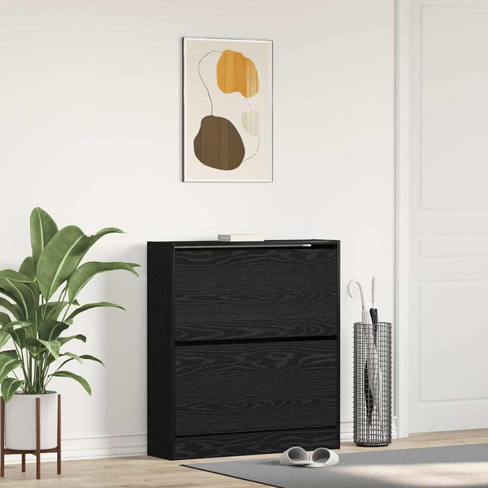 Dulap pentru Încălțăminte cu ușă Stejar negru 80 x 21 x 87.5 cm - WALTI WALTI