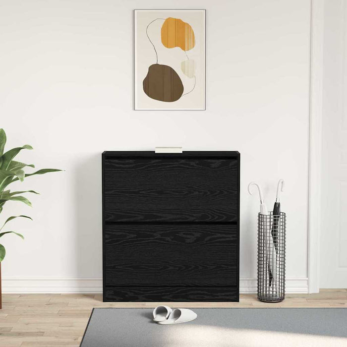 Dulap pentru Încălțăminte cu ușă Stejar negru 80 x 21 x 87.5 cm - WALTI WALTI