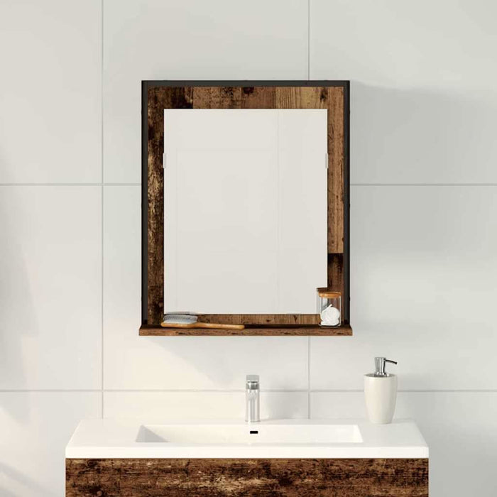 Oglindă pentru baie Lemn vechi 50 x 12 x 60 cm Lemn compozit - WALTI WALTI