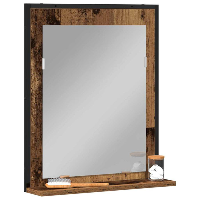 Oglindă pentru baie Lemn vechi 50 x 12 x 60 cm Lemn compozit - WALTI WALTI
